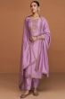 Lavender Silk Trouser Suit