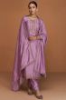 Lavender Silk Trouser Suit
