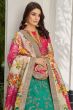 Green Zari and Sequin Embroidered Art Silk Lehenga Set