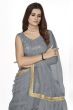 Grey Party Wear Lehenga Choli With Sequins Work