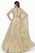 Cream Party Wear Lehenga Choli With Sequins Work