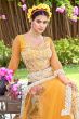 Orange Net Embroidered Lehanga Choli