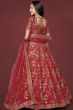 Maroon Silk Sequins Work Lehanga Choli