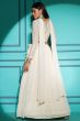 Pearl White Embellished Georgette Lehenga Choli