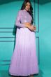 Lavender Embellished Georgette Lehenga Choli
