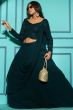 Dark Green Embellished Georgette Lehenga Choli