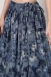 Blue Printed Flared Style Lehenga Set