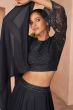 Black Sequins Embroidered Lehenga