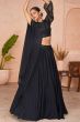 Black Sequins Embroidered Lehenga
