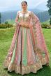Multicolor Silk Lehenga Choli With Gota Work
