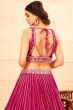Rani Pink Sequins Embroidered Georgette Lehenga