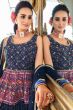 Blue Muslin Lehenga Choli
