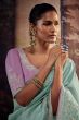 Mint Green Embroidered Fancy Fabric Silk Saree
