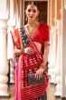 Black Ethnic Motif Printed Fancy Silk Saree