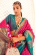 Ruby Pink Soft Banarasi Saree With Copper Weaving