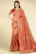 Red Jacquard Saree