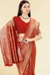 Red Jacquard Saree