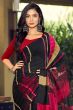 Black Printed Saree in Silk