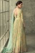 Light Yellow Indo Western Georgette Anarkali Gown