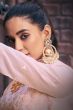 Baby Pink Embroidered Georgette Palazzo Suit