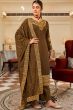 Brown Shantoon Embroidered Kurta Set