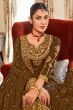 Brown Shantoon Embroidered Kurta Set