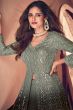 Grey Ombre Georgette Anarkali Suit