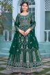 Emerald Green Embroidered Net Anarkali Suit