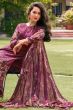 Purple Pure Viscose Muslin Digital Print Kurta Set