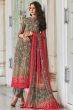 Grey Pure Viscose Muslin Digital Print Kurta Set
