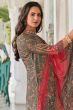 Grey Pure Viscose Muslin Digital Print Kurta Set