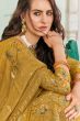 Mustard Yellow Pure Viscose Muslin Digital Print Kurta Set