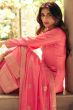 Rose Pink Resham Embroidered Palazzo Suit 