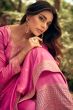 Pink Resham Embroidered Palazzo Suit 