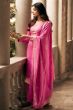 Pink Resham Embroidered Palazzo Suit 