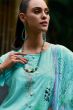 Blue Cotton Printed Kurta Set