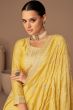 Yellow Straight Cut Palazzo Suit