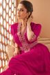 Rani Pink Floor Length Anarkali Kurti