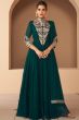 Dark Green Floor Length Anarkali Kurti