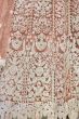 Peach Sequins Embroidered Net Floor Length Anarkali Suit