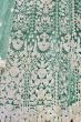 Light Cyan Sequins Embroidered Net Floor Length Anarkali Suit