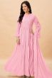 Pastel Pink Georgette Anarkali Suit