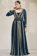 Navy Blue Sequins Embroidered Georgette Anarkali Suit