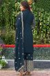 Blue Zari Embroidered Georgette Palazzo Suit