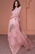 Pink Silk Party Wear Salwar Kameez