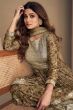 Light Brown Chinnon Silk Sharara Suit