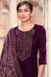 Purple Velvet Suit Set