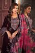 Wine Color Embroidered Velvet Suit Set