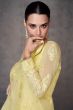 Yellow Georgette Embroidered Anarkali Suit